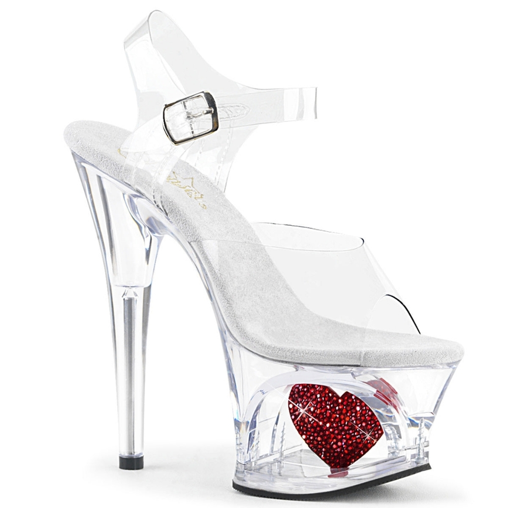 Pleaser Clear Moon-70H8RS Heels